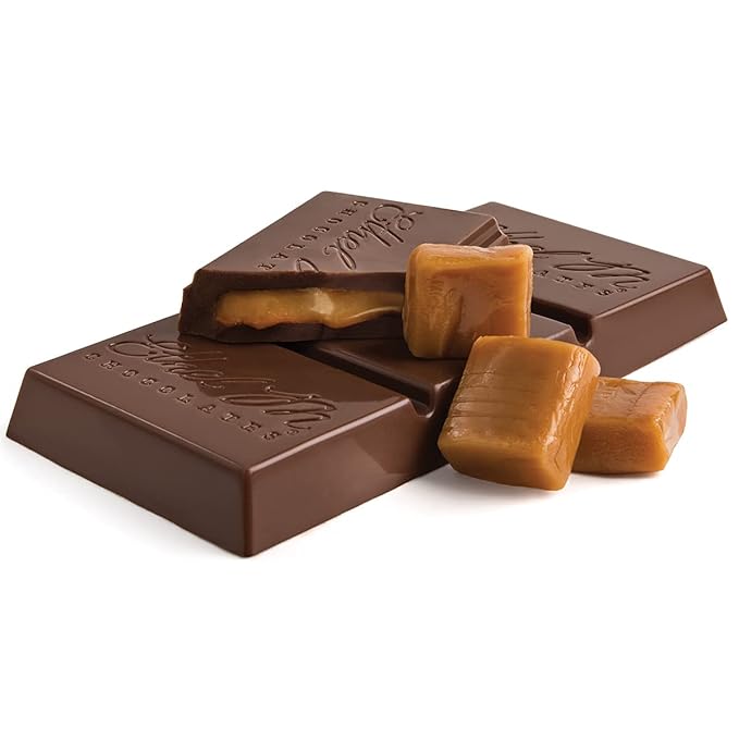 Ethel M Chocolates Premium Milk Chocolate Caramel Filled Bars Individually Wrapped Chocolate Candy Bars for Gifting Holidays &amp Everyday Indulgence (8 Pieces)