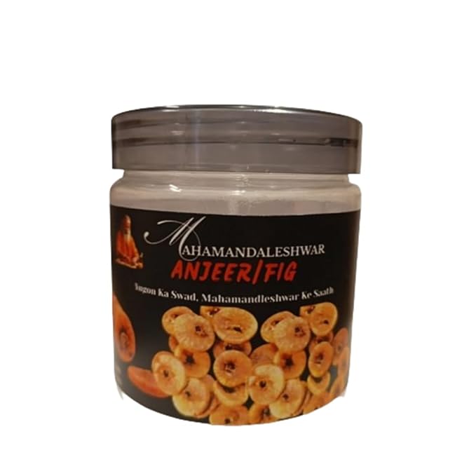 Mahamandaleshwar Premium Dried Figs/Anjeer – 2 x 250g | Handpicked Soft &amp Sweet | Authentic Indian Taste &amp Aroma | Spiritual &amp Pure