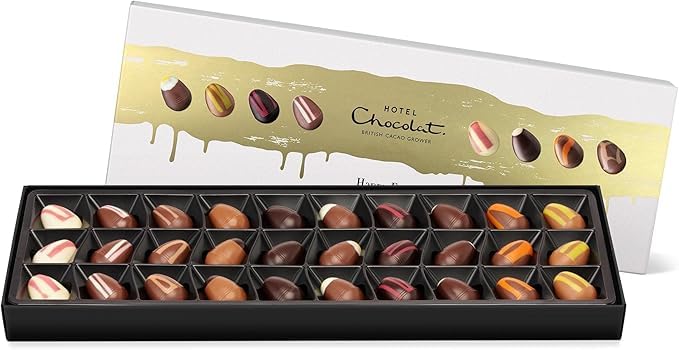 Easter Chocolate Gift Box - 30 Assorted Gourmet Milk Dark &amp White Chocolates Eggs – Luxury Easter Candy Gift – Hotel Chocolat Easter Sleekster