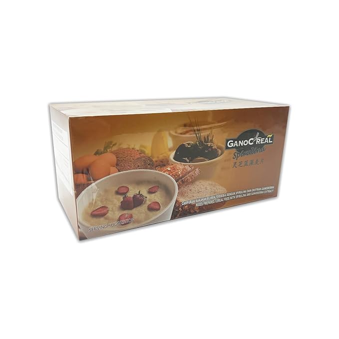 HAGEN Generic Gano Excel Gano Cereal Spirulina Instant Cereal Drink Breakfast Meal 15 Sachets x 30g (1 Box)