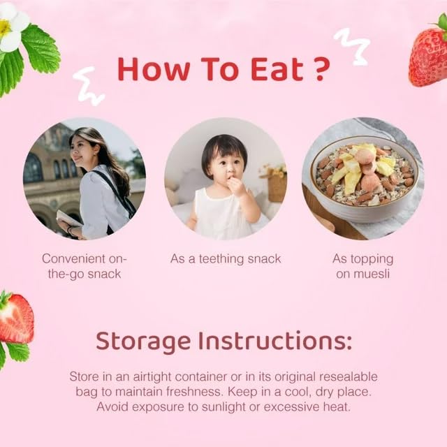 So Natural Freeze Dried Whole Strawberries 0.6 oz Non-GMO Gluten Free Vegan No Preservatives (12)