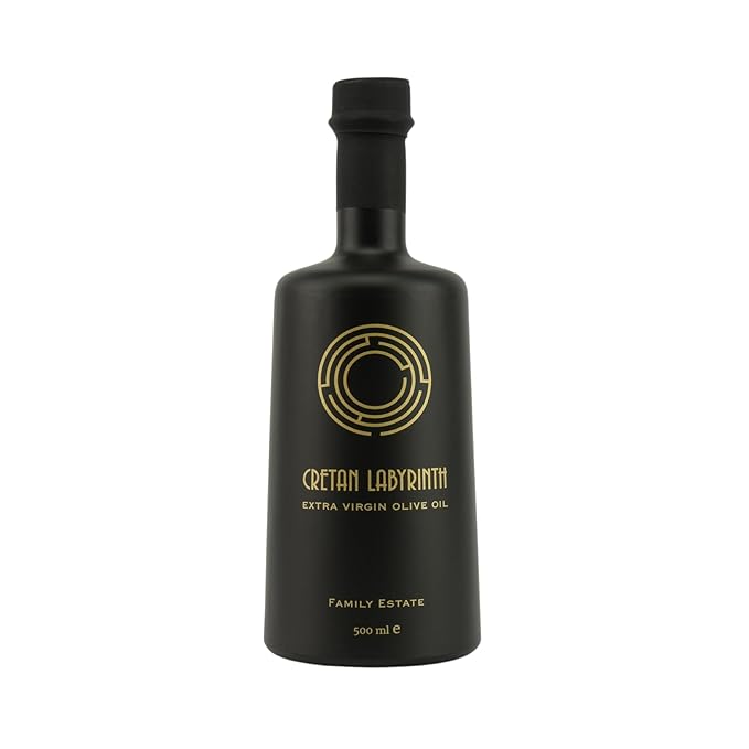 CRETAN LABYRINTH Family Estate High Phenolic (Lab Report Over 1000 mg/kg) Antioxidant Polyphenol Rich 2025 Harvest Greek Extra Virgin Olive Oil Cold Pressed Multiple Award Winner Monovarietal Koroneik