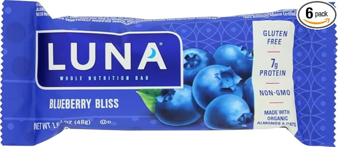 Luna Blueberry Bliss 1.69 Oz. 6 Bar [Pack of 2]