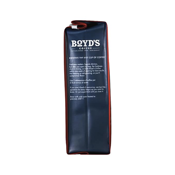 Boyd's Coffee French No. 6 Coffee –Ground Dark Roast– Blended from 100% Arabica – Rich &amp Full-Flavored – 12 oz.