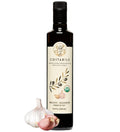 Garlic Infused Olive Oil Extra Virgin from Italy and from a Single Source. Garlic Oil for Cooking Dressings on Pizza Pasta Marinades - COSTABILE 16.9 Fl. Oz.