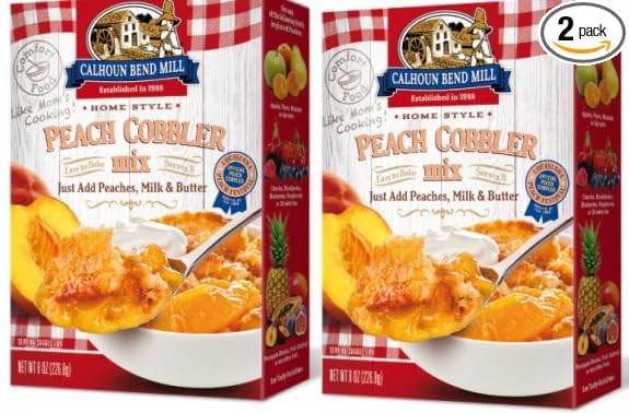 Generic Pack of 2 Baking Peach Cobbler Mix 8 oz.