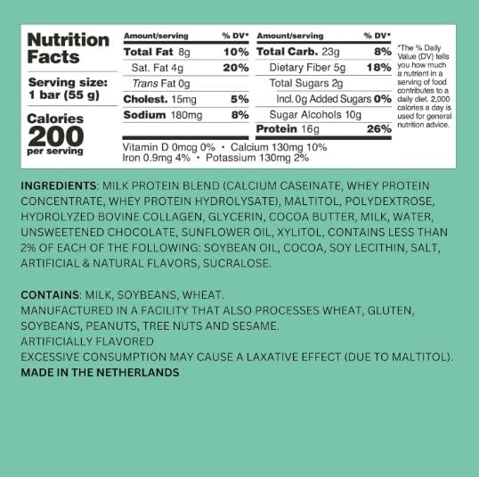 Barebels Protein Bars – Variety 4-Pack (Key Lime Pie Salted Peanut Caramel Caramel Choco Wild Cherry Minty Chocolate) – 16–20g Protein per Bar (Minty Chocolate)