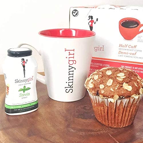 Skinnygirl Flavored Coffee Pods Single Serve Coffee for Keurig K Cups Machines 24 Count Americano Espresso Roast and 24 Count Half-Caff Reduced Caffeine 48 Total Recyclable Pods