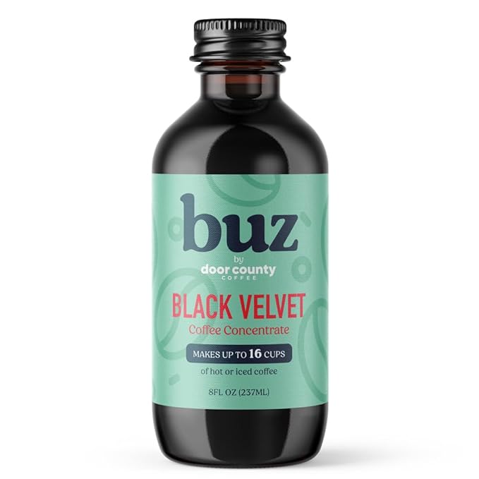 buz Black Velvet Coffee Concentrate 8oz Bottle