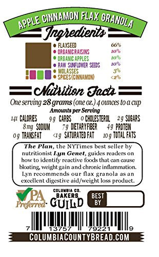 Flax Granola - Variety Pack: Fruit &amp Berry Pumpkin Spice and Apple Cinnamon - The Plan Friendly Gluten Free - 12 oz 3 pack