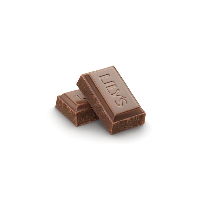 LILY'S Milk Chocolate Style No Sugar Added Great Stocking Stuffers and Holiday Candy Sweets Bars 3 oz (12 Count)