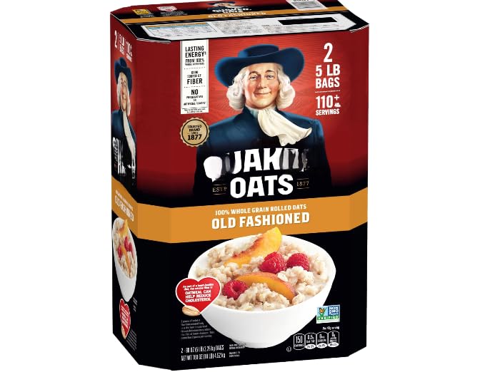 Whole Grain-old Fashion-Rolled Oats 10 lbs (1 Pack)