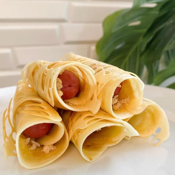 เชฟจ๋า Vanilla Flavored Thin Crepe and Crispy Pancake Mix Easy Just-Add-Water Baking Base Professional Flour Blend for Tokyo Style Crepes and Sweet Snacks (150g)
