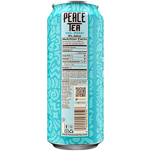 Peace Tea Sno-Berry Sweet Iced Tea Drinks 23 fl oz 12 Pack