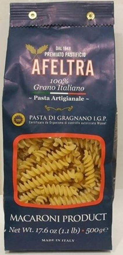 Afeltra Pasta Di Gragnano IPG Tortiglione 17.6 OZ 12 Pack
