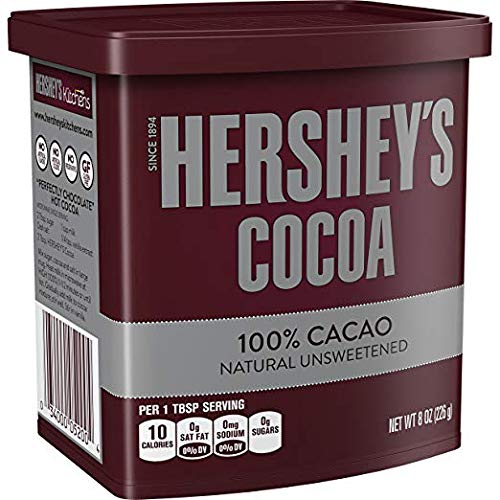 Hershey's Cocoa Natural Unsweetened 8 oz Container (Pack of 4)