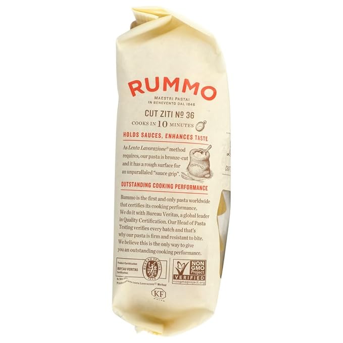 Generic R.ummo Ziti Cut Pasta 1 lb (Pack of 12)