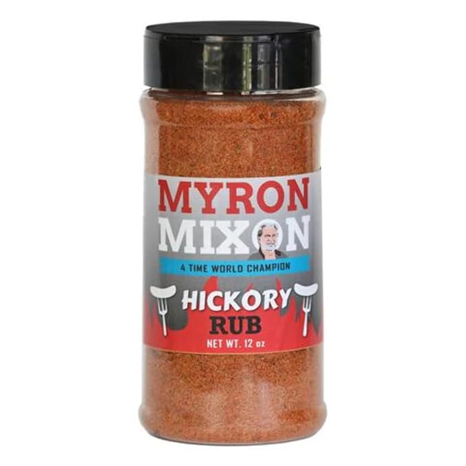 Myron Mixon BBQ Rub | Hickory Meat | Champion Pitmaster Recipe | Gluten-Free BBQ Seasoning MSG-Free USA Made | 12 oz
