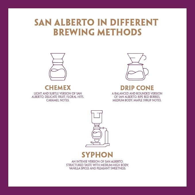 San Alberto Ground Coffee - Single Origin &amp Specialty Colombian Arabica Coffee Medium Roast with Caramel &amp Dark Chocolate Notes - 12 oz