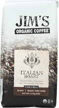 Jims Organic Italian Roast Whole Bean Coffee 11 Ounce - 6 per case.6