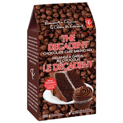 President's Choice The Decadent Chocolate Cake Baking Mix 500g {Imported from Canada}