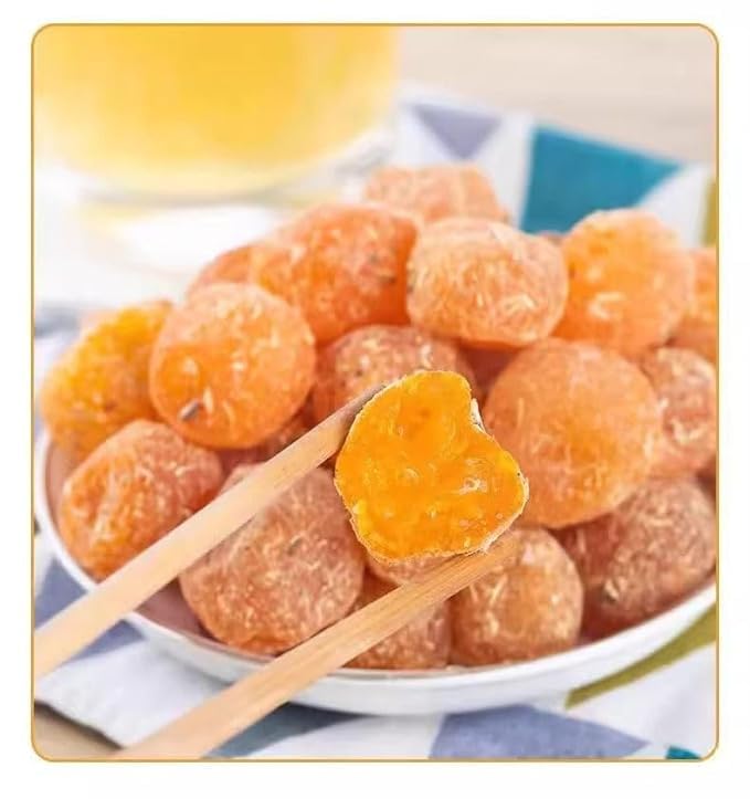 Instant Rock sugar dried kumquatSweet and Sour Kumquat candied fruit 250g/bagGolden OrangeSnow OrangeHealthy and Nutritious Dried FruitdessertsFruit teaDim sum (250g)