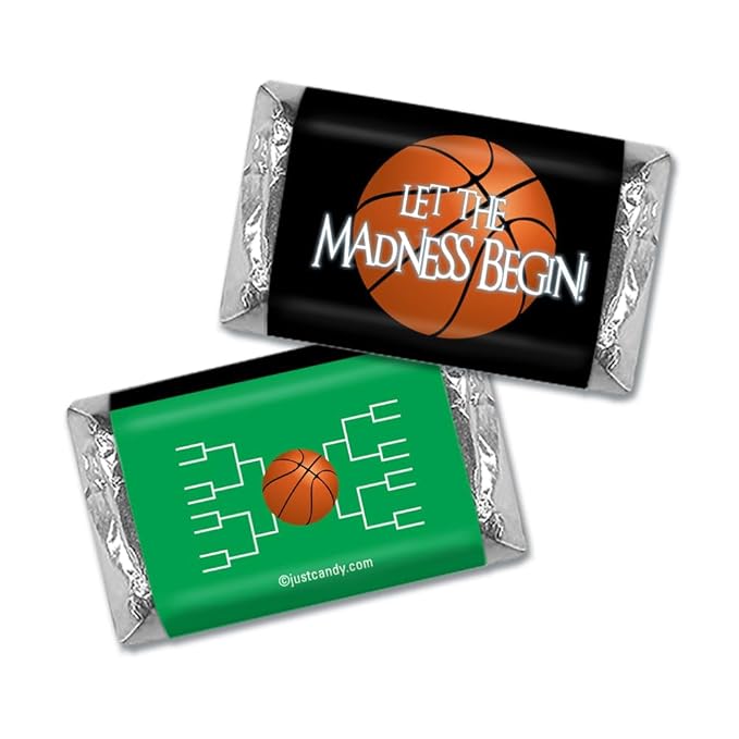 124 Pcs Green Basketball Party Candy Favors Chocolate Mix Let the Madness Begin (1.52 lbs Approx. 124 Pcs)