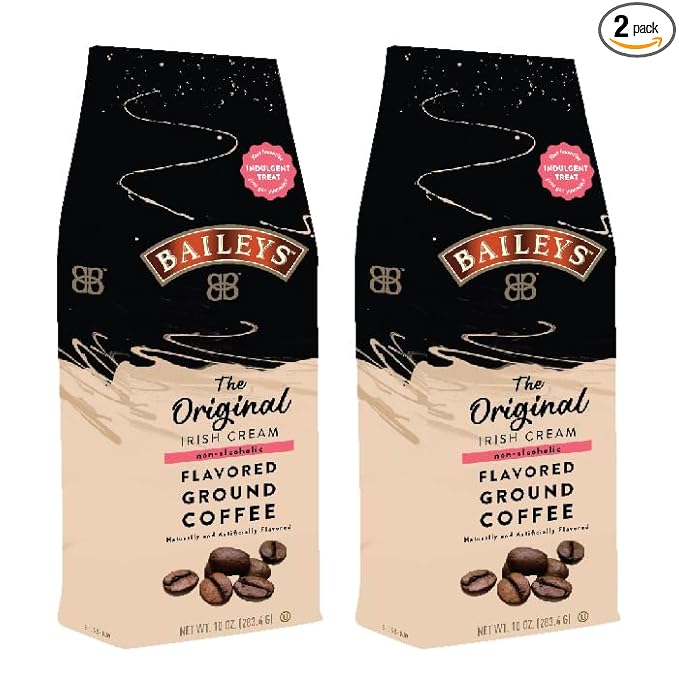 Irish Cream Flavored Ground Coffee 10oz Bags 2-pack (Original)