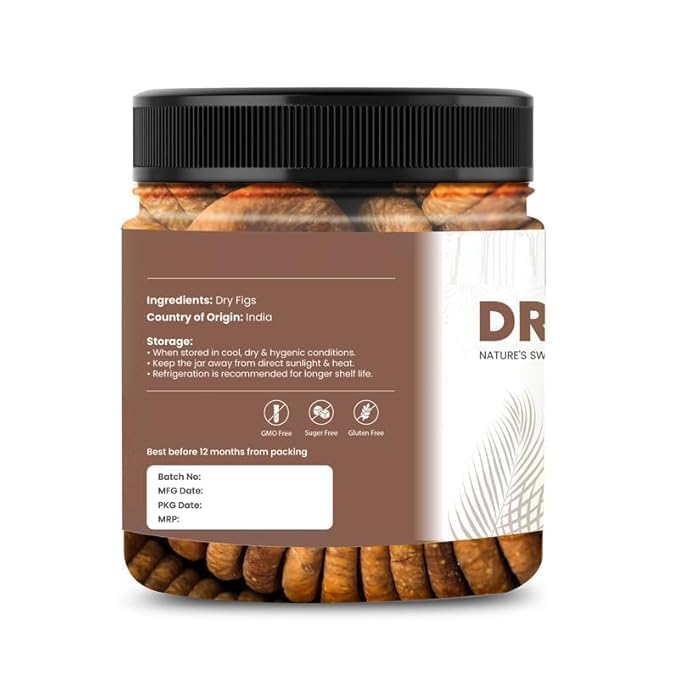 SS Premium Dried 100g Anjir| Dry Figs | Nutritious &amp Seedless Anjeer | Dry Fruit for Healthy Snacking l No Added Preservatives