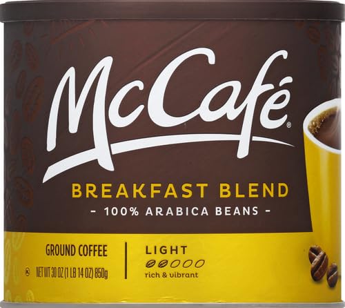 McCafe Breakfast BlendLight Roast Ground Coffee30 oz Canister(Pack of 2)