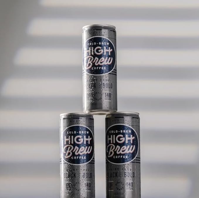 High Brew Coffee | Cold Brew Iced Coffee Variety Pack | Lightly Sweetened with Pure Cane Sugar 140mg Natural Caffeine Patiently Brewed &amp Never Heated Low-Acid Ready-to-Drink | 8 oz Cans (Pack