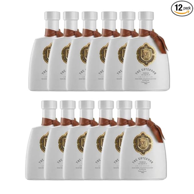 The Governor Limited Edition Extra Virgin Olive Oil - Unfiltered Cold-Pressed Early Harvest Single Origin - Peppery Robust Spicy Notes - Packed with Polyphenols (1478 mg/kg) Oleocanthal Antioxi
