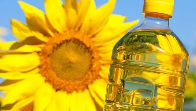 Schedryi Dar Sunflower Oil Refined Deodorized Winterized Cooking Oil for Frying Baking Salad Dressing 5 L (1.32 Gallon)