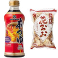 Kikkoman Japanese Noodle Soup Base (Hon Tsuyu) 17 FL Oz with Kaneso Tokuyu Hanakatsuo Dried Bonito Flakes 3.52 Oz Bundle