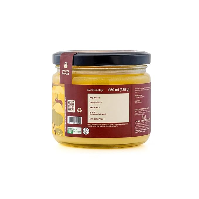 TWO BROTHERS ORGANIC FARMS Amorearth - Natural Healthy Fresh Organic Desi Gir Cow A2 Cultured Ghee 250 ml