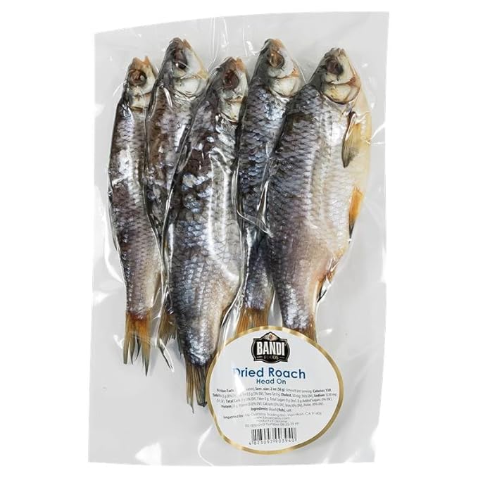 Bandi Dry Roach (Vobla) Fish 1lb per pack - Premium Quality High-Protein Snack For All - 2 Pack