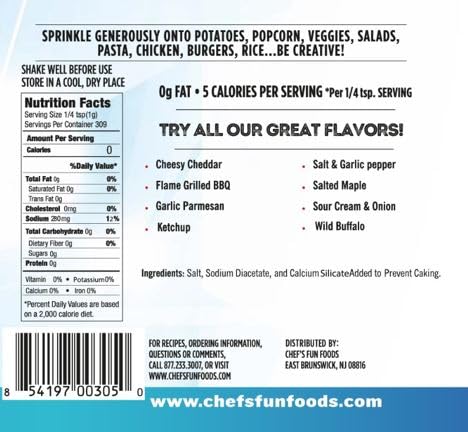 Chef's Fun Foods - Gourmet Fries Seasoning &amp Rub Mix | Kosher Food for Restaurants and Home Cooks | No MSG or Fillers | Great for Fried Foods BBQ Chicken Wings &amp More… (Combo)