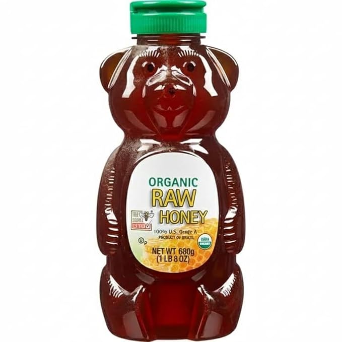 Raw Organic Honey Bear 24 oz 3 count Honey Bear Plastic Jar100% Grade AUSDA Organic 72 oz. Total Net Weight
