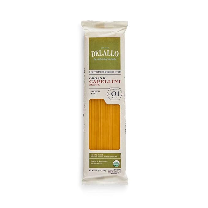 Delallo Organic Capellini 16 Ounce