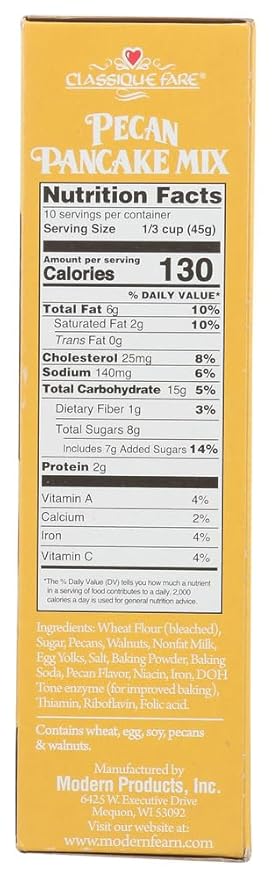 Classique Fare Mix Pancake Pecan - 16 OZ (Pack of 3)