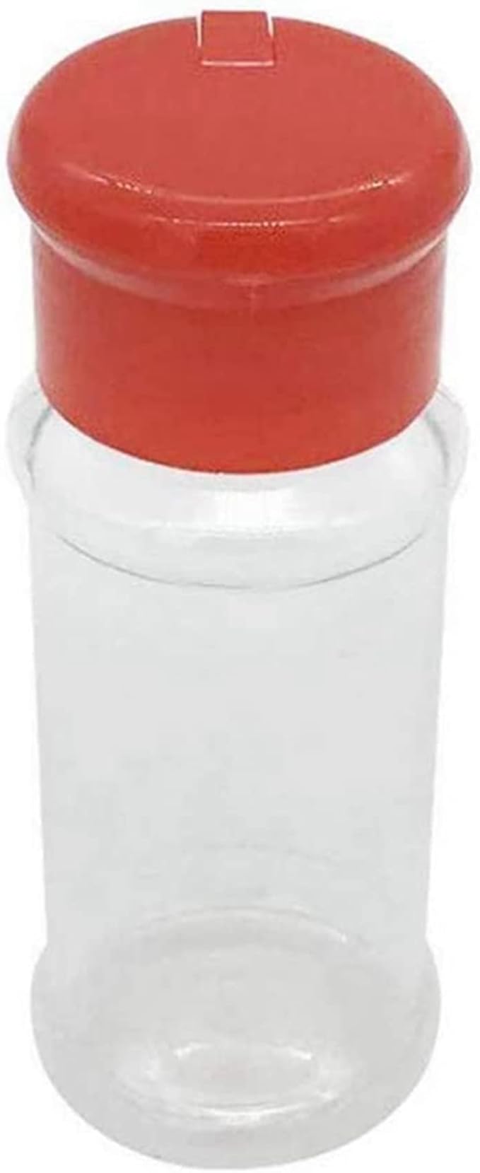 100 Empty Plastic Spice Bottles for Storing Barbecue Seasoning Salt Pepper Etc. 100Ml / 3.3Oz Red