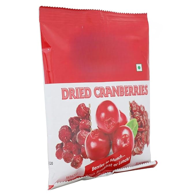 Generic Dried Cranberry Whole Slices Ready to Eat Snack | 100% Clean with No Added Preservatives | No Added Refined Sugar - 200g