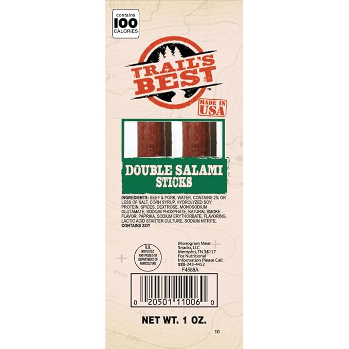 Trail'S Best Double Salami Stick (Pack of 20)
