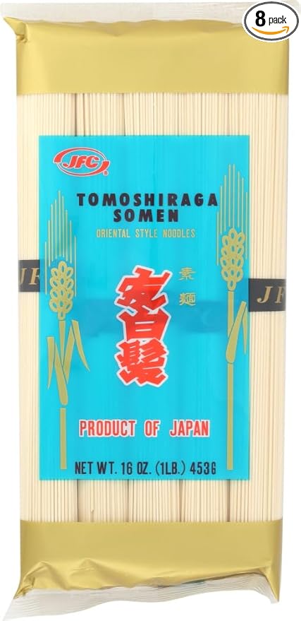 JFC International Tomoshiraga Somen Noodles 16-Ounce Bags (Pack of 8)