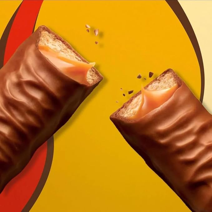 Yummy Chew Twix Chocolate Candy Bars - Fun Size Twix Candy Bars - Individually Wrapped Bulk Twix Chocolate Bars - Twix Caramel Milk Chocolate Cookie Bars - Bulk Candy Bag (Pack of 65)