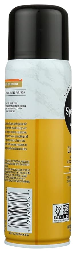 Spectrum Naturals High Heat Canola Skillet Spray 6 Oz (Pack of 3)