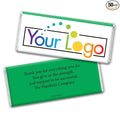 50 Pcs Personalized Candy Promotional Products Add Your Logo Chocolate Bars - Green