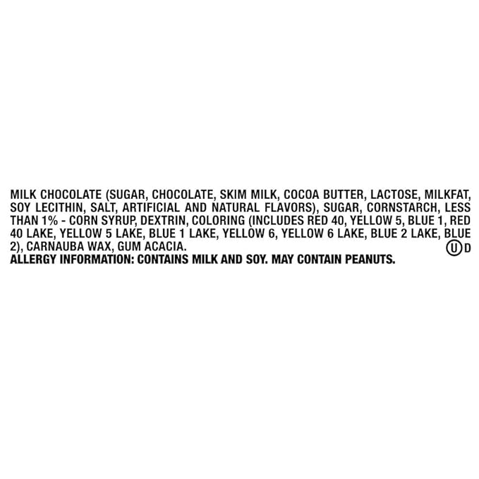M&ampM'S Christmas Stocking Stuffer Milk Chocolate Candy 3 oz Candy Cane Tube Pack of 12