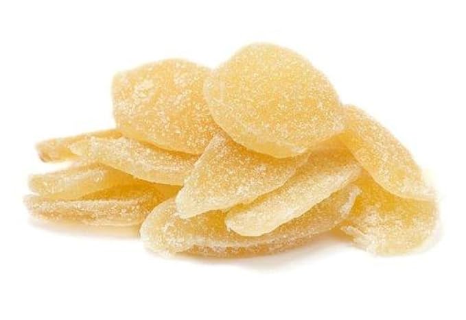 Crystallized Ginger Slices Sulfured by It's Delish 2 Lbs Bulk | Candied Dried Ginger Fruit Slices No Color Added - Vegan Kosher