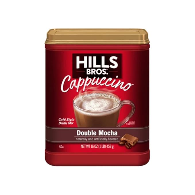 Hills Bros. Flavor Coffee (Double Mocha 16 Ounce (Pack of 8)